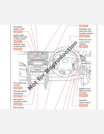 toyota aurion 2009 2010 & 2011 owners manual